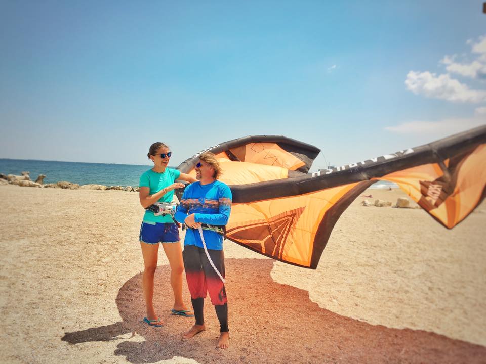 kitesurfing
